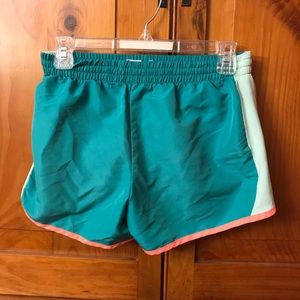 Teal athletic shorts
